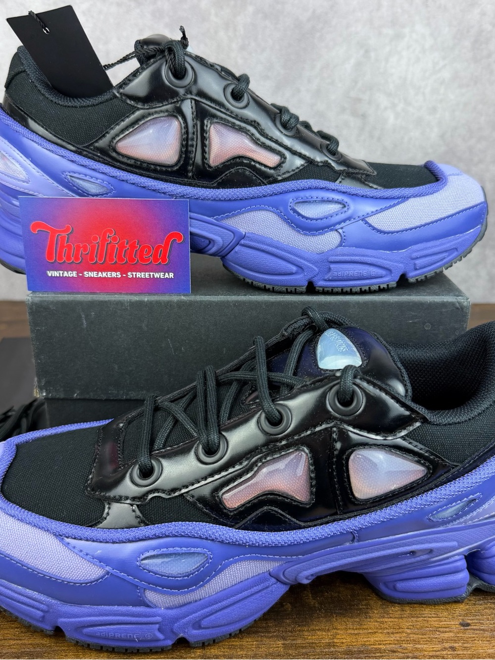 NEW adidas Raf Simons Ozweego 3 Purple Black Size 9.5 B22539 Men’s Designer Shoe